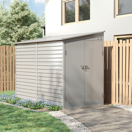 4.6x9FT Outdoor Metal Garden Storage Shed
