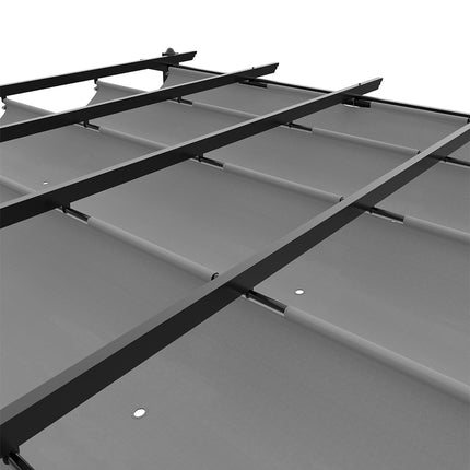 13x13ft Aluminium Pergola with Retractable Roof