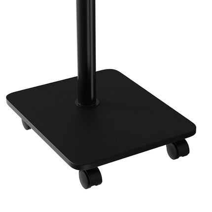 C Shaped Side Table with Lockable Wheels