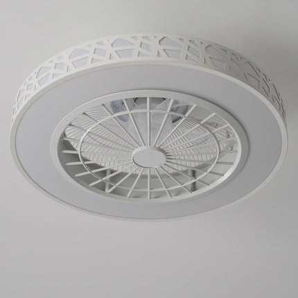Round Acrylic Ceiling Mount LED Fan Light