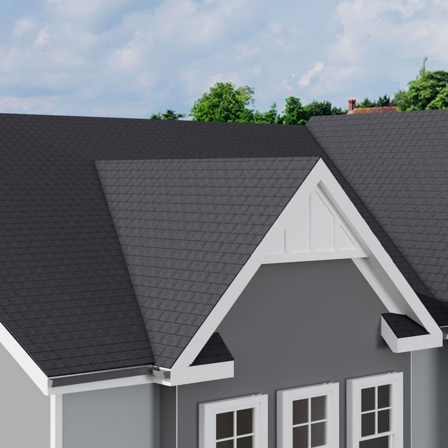 18Pcs/Pack 3-Tab Asphalt Shingles Rectangular Houses Shed Roofing Tiles
