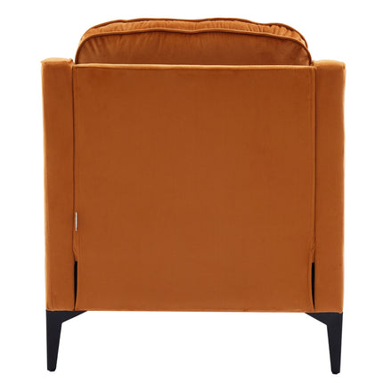 Fleece Upholstery Single Sofa Armchair Orange
