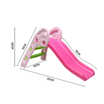 Portable Folding Junior Play Slide Pink