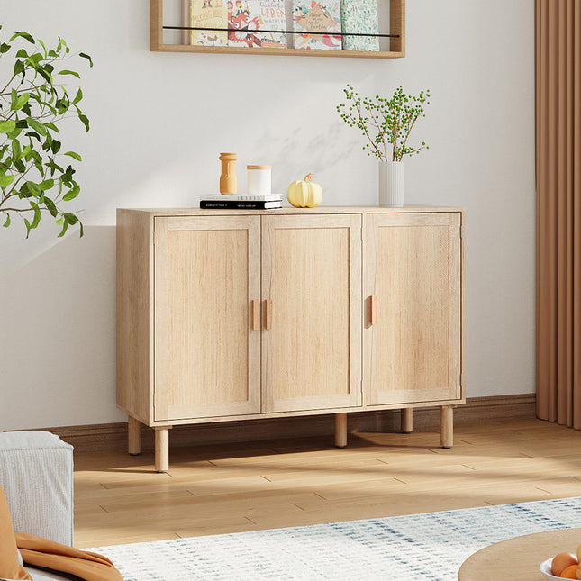 Three-Door Wooden Sideboard