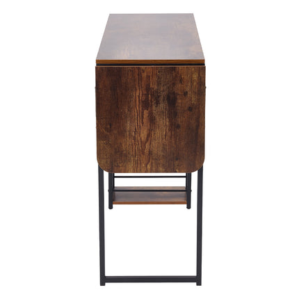 3-Piece Bar Table Set with Two Bar Stools