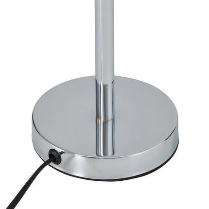 Luxury Table Lamp with Iron Base and a Crystal-Beaded Shade