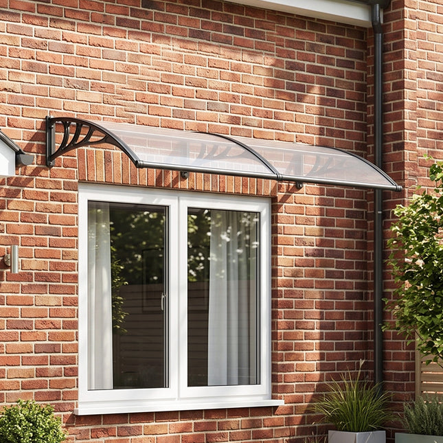 Outdoor Door Canopy Window Awning with Drainage Channel