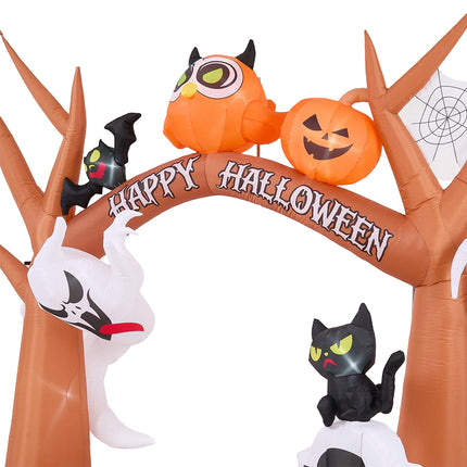 9FT Blow-up Halloween Archway Inflatable Decoration with Built-in LED Light