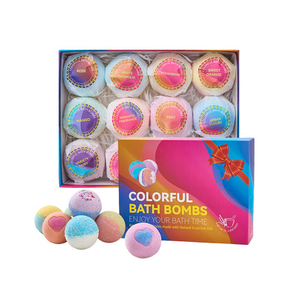 12pcs Fizzy Bubble Bath Bombs Set