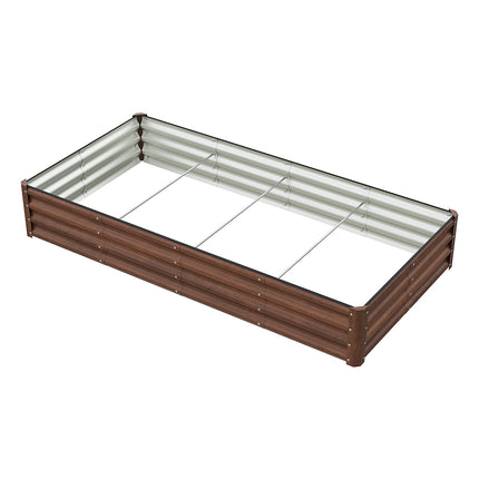 180cm x 90cm Rectangular Galvanized Steel Raised Garden Bed