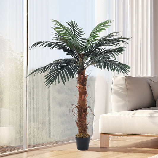 120cm Simulated Plant Palm Tree Decor with Pot