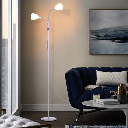 Modern 2 Head Standing Floor Lamp for Living Room