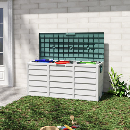 Outdoor Storage Deck Box with Wheels