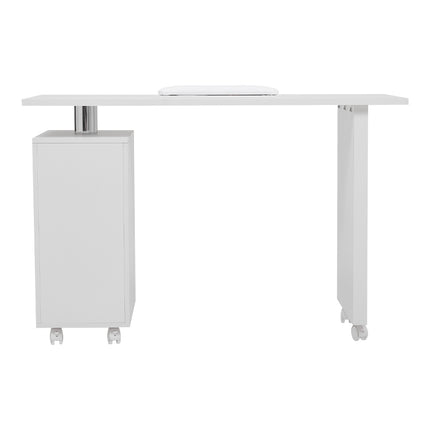 4 Drawers Manicure Nail Table Beauty Salon Desk with Wheels