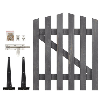 76x90cm Outdoor Wooden Garden Gate Fence Door