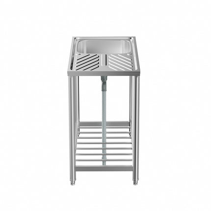 201 Stainless Steel Commercial Sink with Drainboard