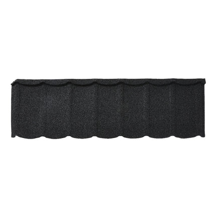 5pcs Black Tudor Tile Stone Coated Metal Roofing Shingles
