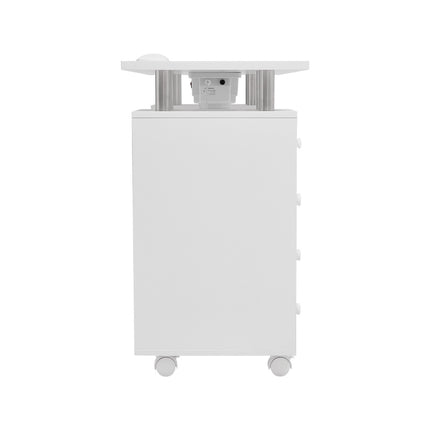 Rolling Manicure Station Nail Table with Dust Collector