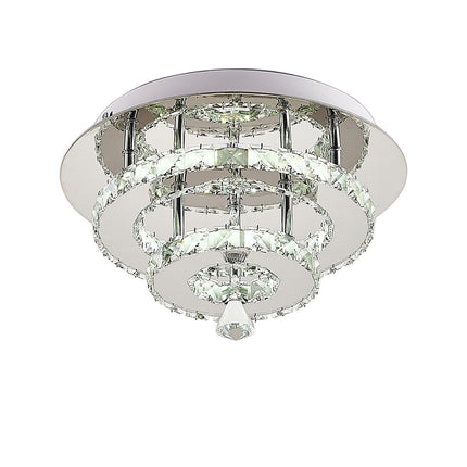 30W LED Ceiling Light Crystal Chandelier Pendant Lamp, Dimmable with Remote