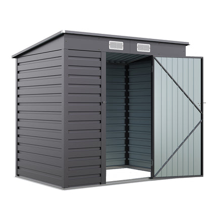 Outdoor Galvanized Steel Storage Shed