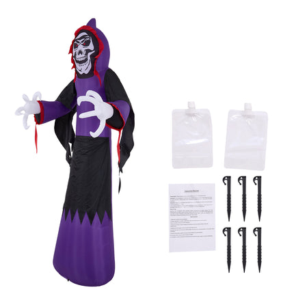 11 FT Halloween Inflatable Grim Reaper Decoration with LED Lights