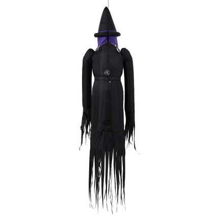 182cm Blow-Up Halloween Scary Witch Inflatable Decoration with Built-in LED Lights