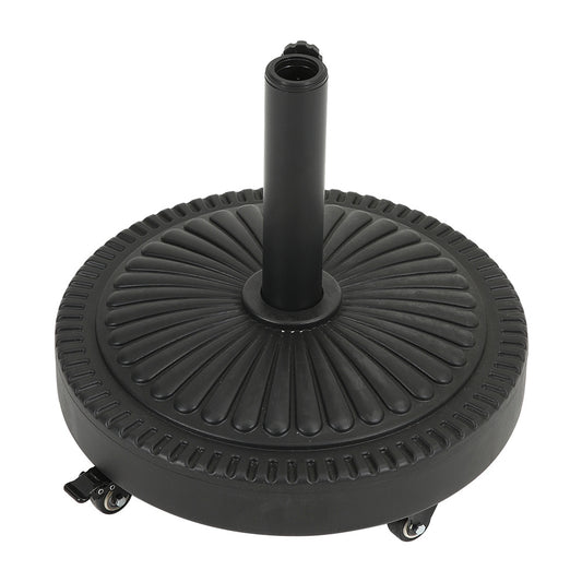 Banana Parasol Concrete Patio Round Base Stand with Wheels