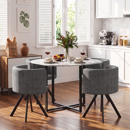 Modern Dining Table Set with 4 Chairs