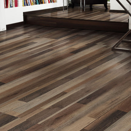 36Pcs Wood-Grain PVC Self-Adhesive Plank Flooring Set