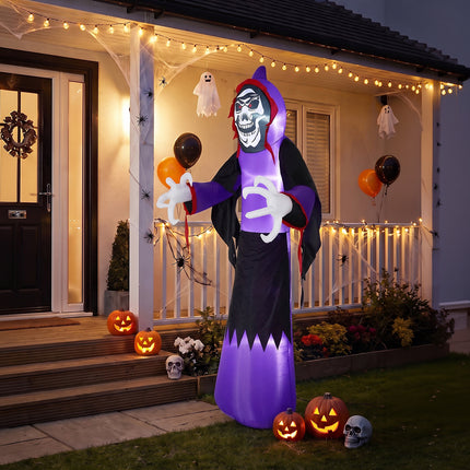 11 FT Halloween Inflatable Grim Reaper Decoration with LED Lights