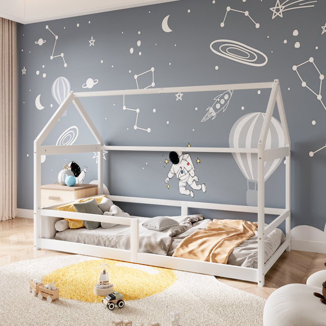 Kid’s Pine Wood House Bed