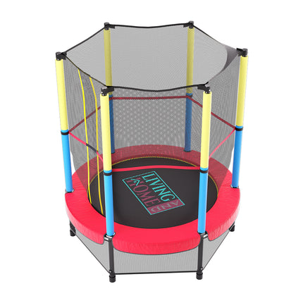 Outdoor Trampoline with High Enclosure Net