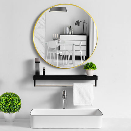 50cm Bathroom Mirror Gold Framed Wall Mirror