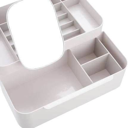 Off White Makeup Cosmetic Organizer