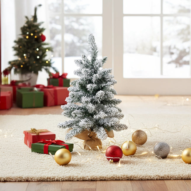 65CM Snow Flocked Mini Christmas Tree