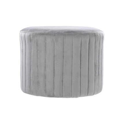 Upholstered Footstool with Anti-slip Foot Pads