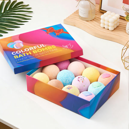 12pcs Fizzy Bubble Bath Bombs Set