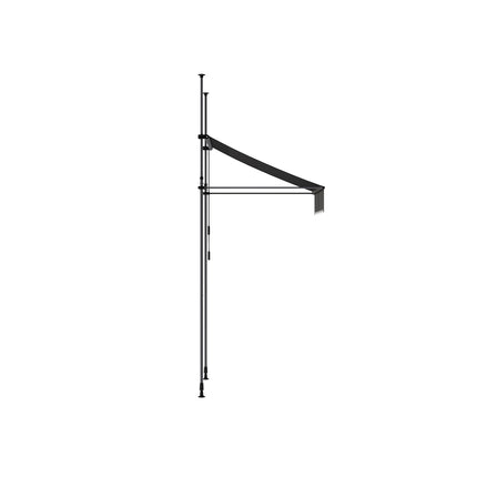 Outdoor Manual Retractable Patio Awning with Hand Crank 150-300cm W