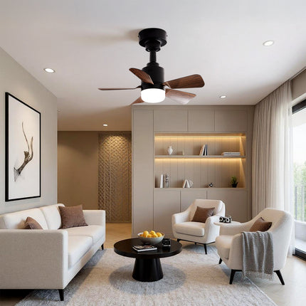 Elegant LED Ceiling Fan Light with 5 Blades