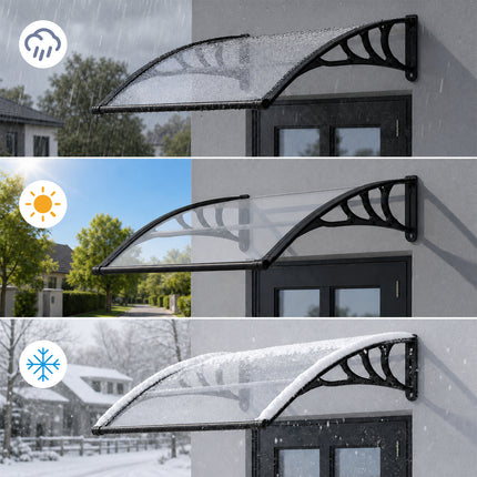 Outdoor Door Canopy Window Awning with Drainage Channel