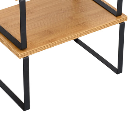 Set of 2 Stackable Kitchen Spice Storage Racks Countertop Shelves
