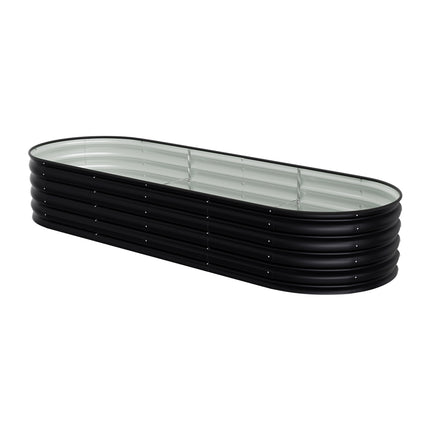 Oval-Shaped Galvanized Steel Raised Garden Bed