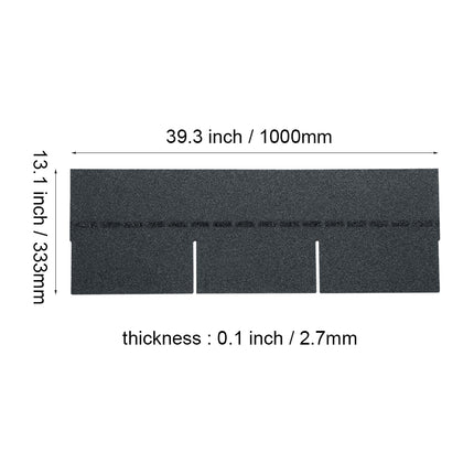 18Pcs/Pack Black 3-Tab Asphalt Shingles Rectangular Houses Shed Roofing Tiles