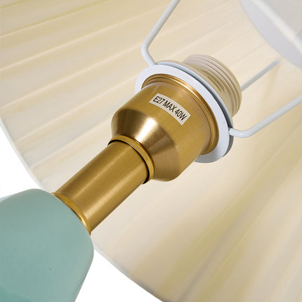 Ceramic & Iron Table Lamp with 5W Bulb