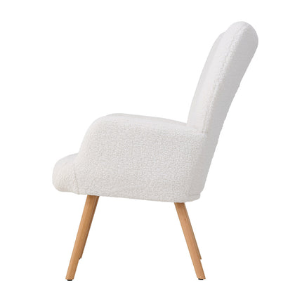 Modern Sherpa Fleece Leisure Chair
