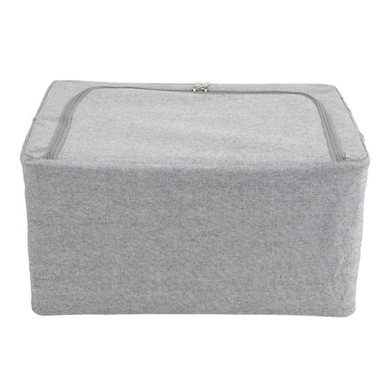 100L Metal Frame Fabric Storage Box with Windows