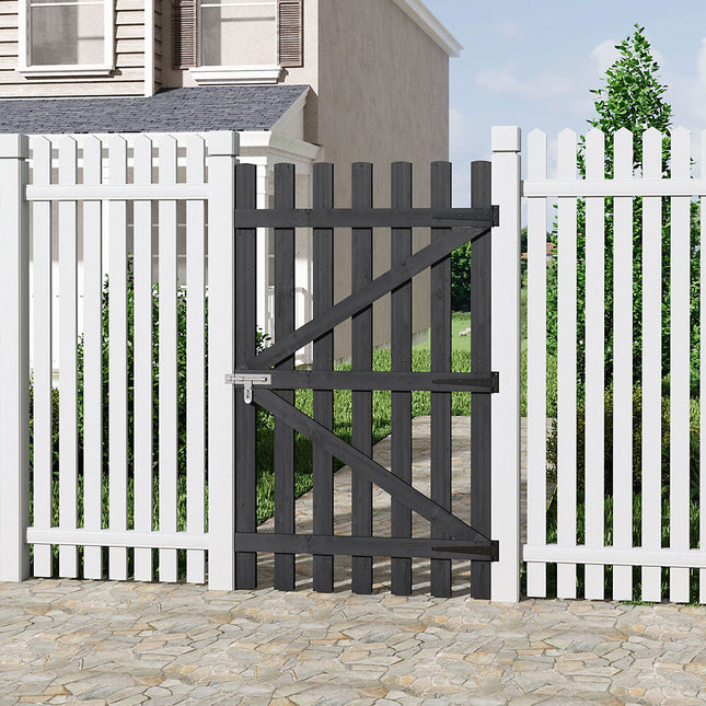 150cm H Garden Wood Fence Gate with Latch