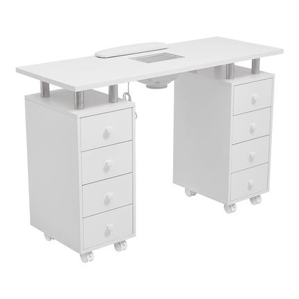 Rolling Manicure Station Nail Table with Dust Collector