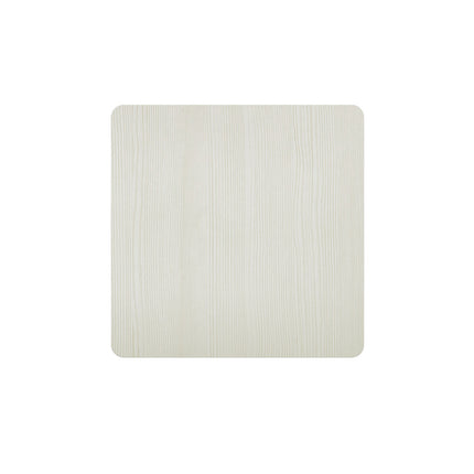 White Square Cafe Table with Metal Base