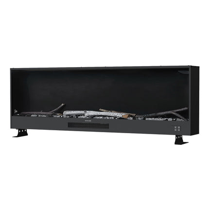Recessed Electric Fireplace with Remote Control